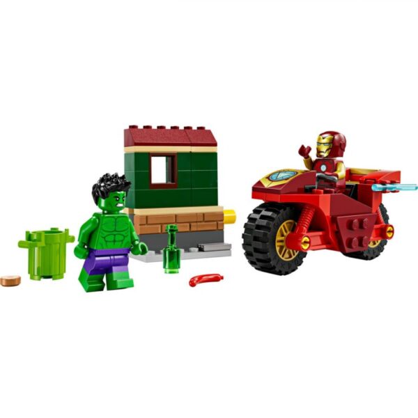 IRON MAN CU MOTOCICLETA SI HULK, LEGO 76287 - LEGO76287