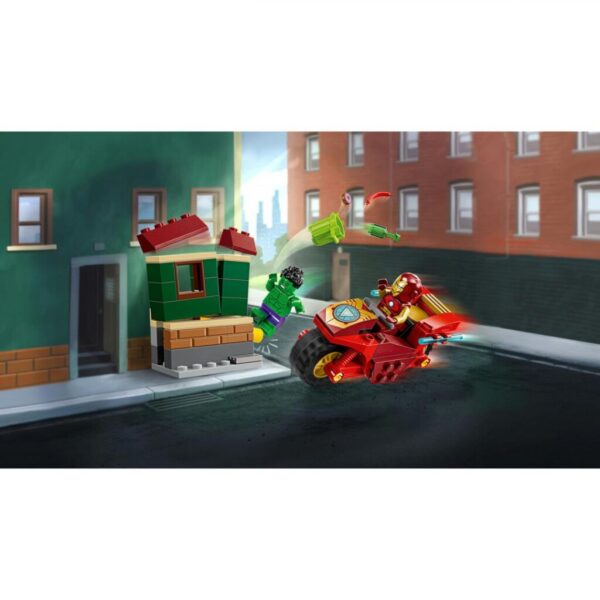 IRON MAN CU MOTOCICLETA SI HULK, LEGO 76287 - LEGO76287