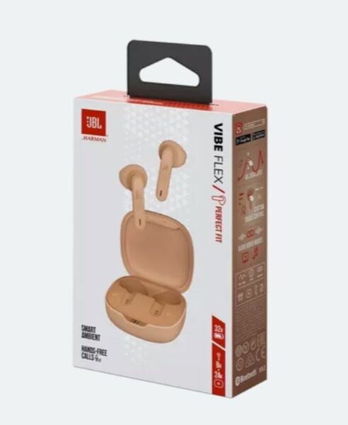 JBL Vibe Flex Wireless In-Ear Earbuds Beige - JBLVIBEBG