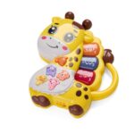 JUCARIE GIRAFA CU LUMINI SI SUNETE, GALBENA, MOMKI - MOMKI855-66G