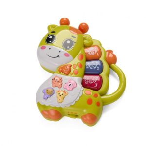 JUCARIE GIRAFA CU LUMINI SI SUNETE, VERDE, MOMKI - MOMKI855-66V