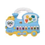 JUCARIE TRENULET CU LUMINI SI SUNETE, ALBASTRU, MOMKI - MOMKI855-112ABS