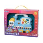 JUCARIE TRENULET CU LUMINI SI SUNETE, ALBASTRU, MOMKI - MOMKI855-112ABS