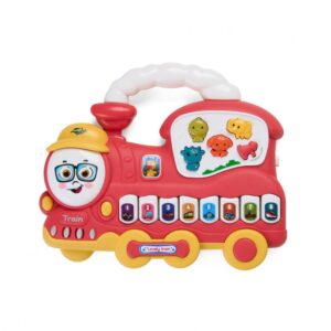 JUCARIE TRENULET CU LUMINI SI SUNETE, ROSU, MOMKI - MOMKI855-112R