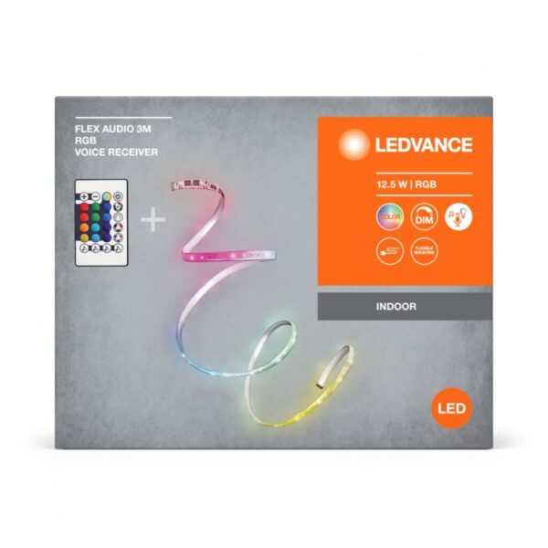 Kit Banda LED RGB Ledvance FLEX Audio cu Telecomanda - 000004099854095382