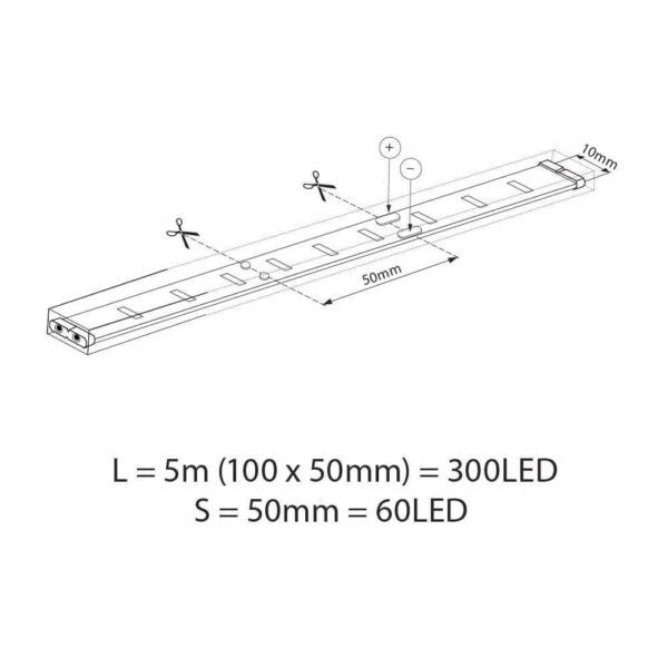 Kit Banda LED RGB Vivalux BAGRA, 5 metri, 45W, 60 SMD LED/m - VIV004498