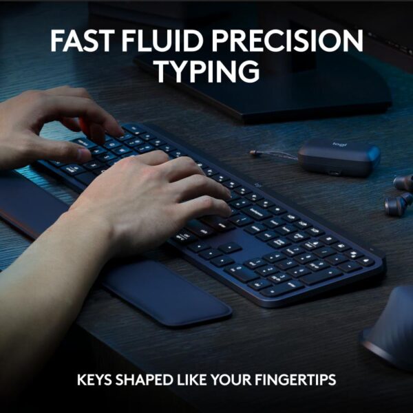 Kit Logitech MX Keys S, tastatura wireless, greutate 810 g - 920-011614