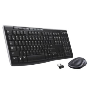 Kit Logitech Wireless Mk270, Usb, Black, 920-004508