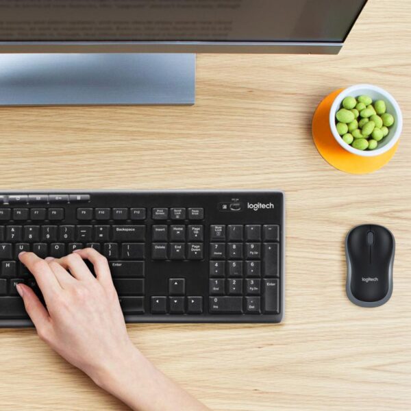 Kit Logitech Wireless Mk270, Usb, Black, 920-004508