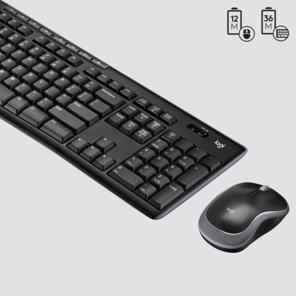 Kit Logitech Wireless Mk270, Usb, Black, 920-004508