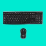 Kit Logitech Wireless Mk270, Usb, Black, 920-004508