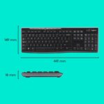Kit Logitech Wireless Mk270, Usb, Black, 920-004508