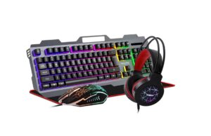 Kit PRO GAMING K450 4IN1 mouse+tastatura+casti+mousepad