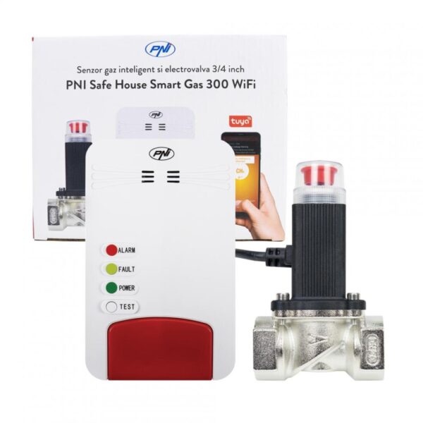 Kit senzor gaz inteligent si electrovalva PNI Safe House - PNI-SHS300