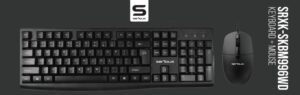 Kit Serioux cu fir, Tastatura: interfata USB, 104 taste - SRXK-SKBM996WD