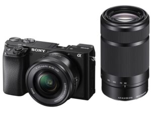 Kit Sony A6100 24MP 55-210mm + 16-55mm - ILCE6100YB.CEC