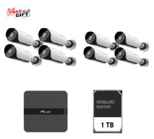 Kit supraveghere video Milesight 8 buc camera MS-C2964-UPD + - KIT8BULLET2MP