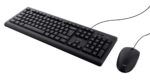 Kit tastatura + mouse cu fir, negru - TR-24645