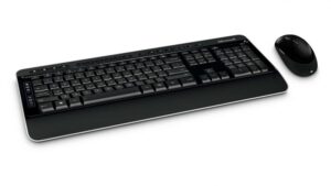 Kit tastatura + mouse Microsoft 3050, Wireless, negru - PP3-00020