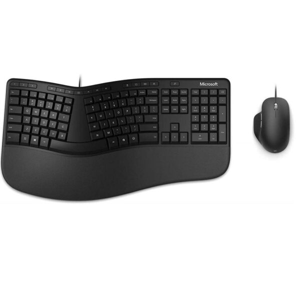 Kit tastatura + mouse Microsoft Ergonomic for Business, negru - RJY-00021