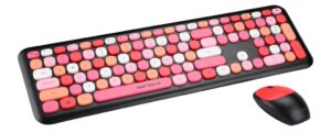 Kit tastatura + mouse Serioux Colourful 9920RD, wireless 2.4GHz - SRX9920RD