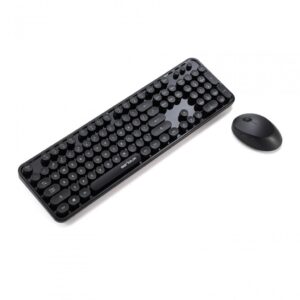 Kit tastatura + mouse Serioux Retro dark 9900BK, wireless 2.4GHz - SRX9900BK