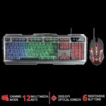 Kit Tastatura + Mouse Trust GXT 845 Tural Gaming, negru - TR-22457