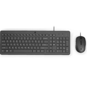 Kit Tastatura si Mouse HP 150, cu fir, negru - 240J7AA