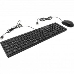 Kit Tastatura+Mouse Genius SlimStar C126, cu fir, negru - G-31330007400