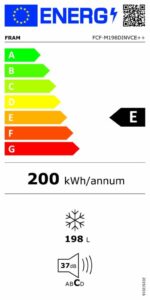 LADA FRIGORIFICA FRAM FCF-M198DINVCE++