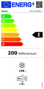 Lada frigorifica Heinner HCF-200CNHE++, convertibila