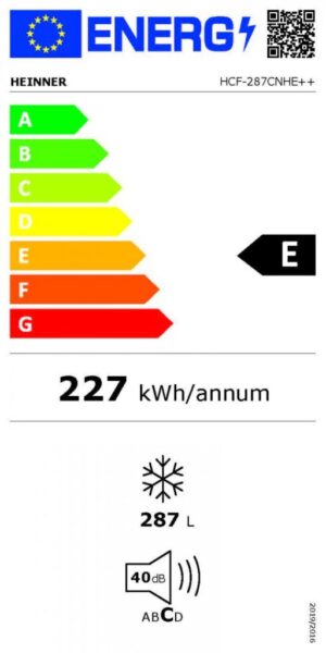Lada frigorifica Heinner HCF-287CNHE++, convertibila