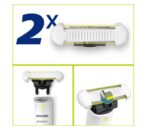 Lame de schimb PHILIPS OneBlade Intimate, unisex, 2 bucăți - QP229/50 - imagine 2