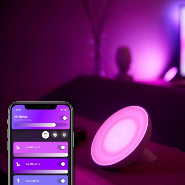 Lampa LED RGB Philips New Hue Bloom (gen4), Bluetooth - 000008718699771126