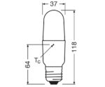 LEDSSTICK75 9,5W/840 230VFR E27 FS1OSRAM - 000004058075059214