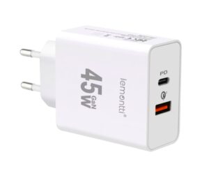Lemontti Incarcator Retea GaN Fast Charge 45W 1 - LIRGFC45WQCA