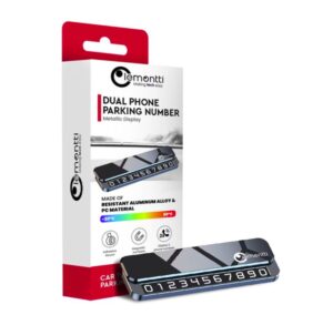 Lemontti Suport auto numar telefon parcare, 2 numere telefon - LEMSANTDDN