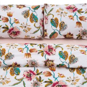 Lenjerie dubla 100% bumbac, 4 piese, Aziz - HR-4BED-132-AZIZ