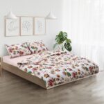 Lenjerie dubla 100% bumbac, 4 piese, Aziz - HR-4BED-132-AZIZ