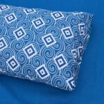 Lenjerie dubla 100% bumbac 4 piese, Blu - HR-DBL132-BLU - imagine 4