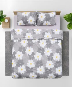 Lenjerie dubla 100% bumbac, 4 piese, Eli - HR-4BED-132-ELI