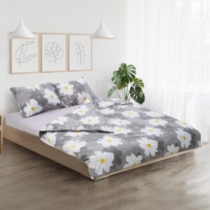 Lenjerie dubla 100% bumbac, 4 piese, Eli - HR-4BED-132-ELI