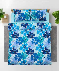 Lenjerie dubla 100% bumbac 4 piese, Esme - HR-4BED-132-ESME