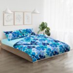 Lenjerie dubla 100% bumbac 4 piese, Esme - HR-4BED-132-ESME