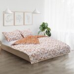 Lenjerie dubla 100% bumbac, 4 piese, Meng - HR-4BED-132-MENG