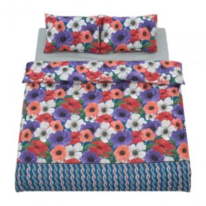 Lenjerie dubla 100% bumbac 4 piese, Nora - HR-DBL132-NRA