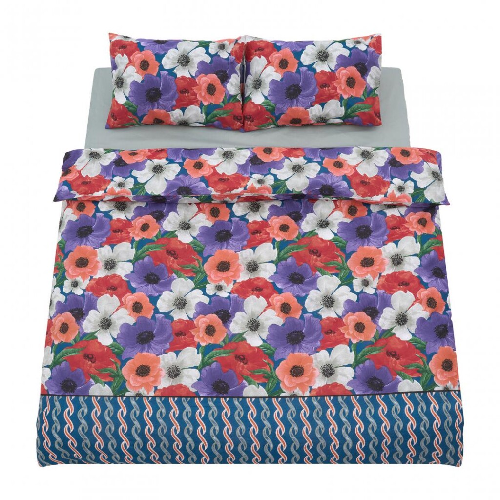 Lenjerie dubla 100% bumbac 4 piese, Nora - HR-DBL132-NRA-01 Lenjerie dubla 100% bumbac 4 piese, Nora - HR-DBL132-NRA - imagine 1