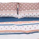 Lenjerie dubla 100% bumbac 4 piese, Polka - HR-DBL132-PLK - imagine 3