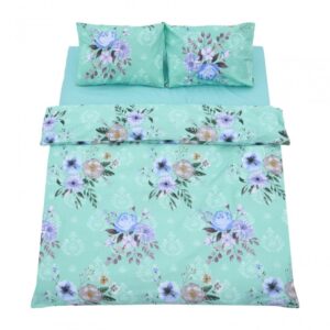 Lenjerie dubla 100% bumbac 4 piese, Spring - HR-DBL132-SPG