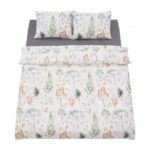 Lenjerie dubla 100% bumbac 4 piese, Summer - HR-DBL132-SMR